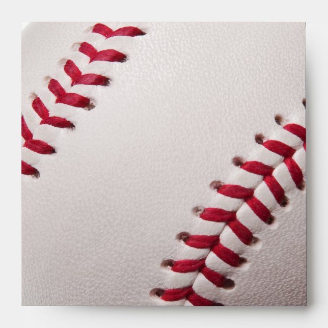 Baseballs - Customize Baseball Background Template Envelopes (Front)