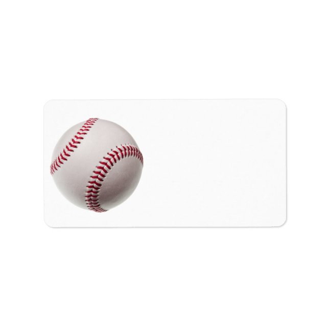 Baseballs - Customize Baseball Background Template Label (Front)