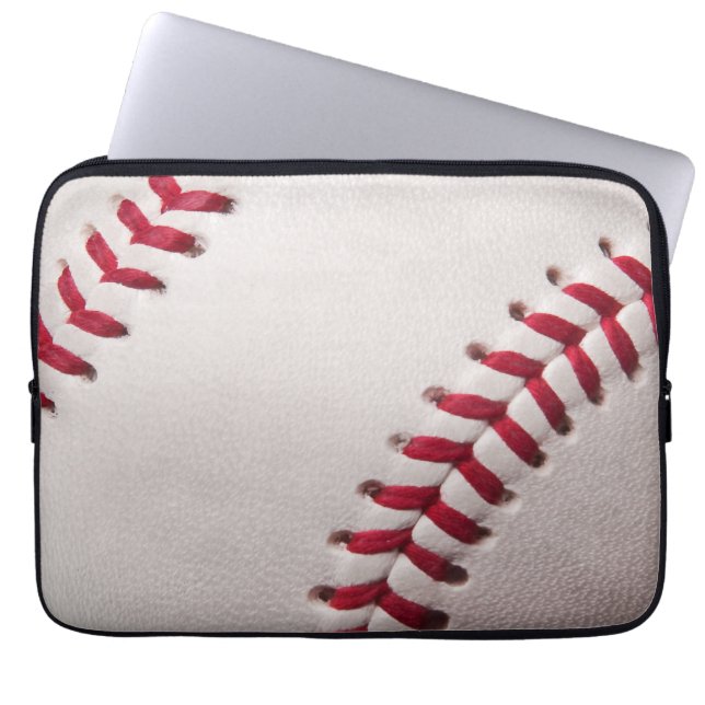 Baseballs - Customize Baseball Background Template Laptop Sleeve (Front)