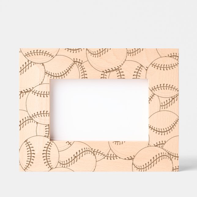 Baseballs Laser Etched Picture Frame (Front)