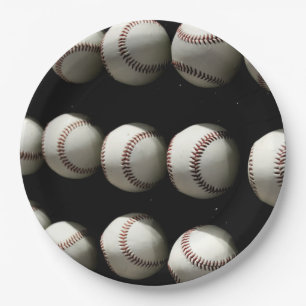 Baseballs Paper Plate