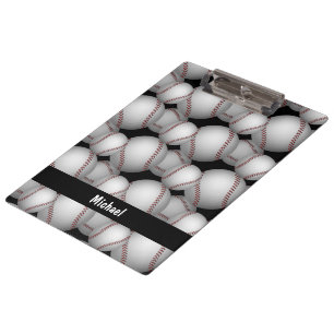 Baseballs Pattern Clipboard