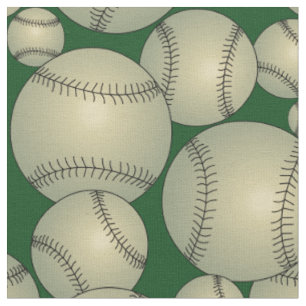 Baseballs Pattern Fabric