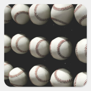 Baseballs Square Sticker