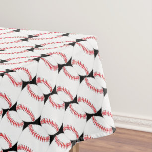 Baseballs Stitching Design Tablecloth
