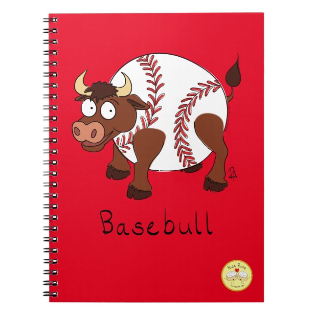 Basebull Funny Baseball Carnet Bull (Devant)