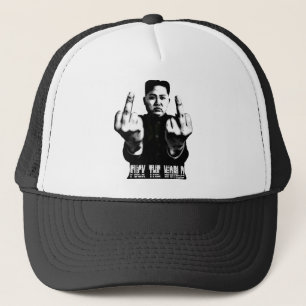 Basecap Kappe Kim Jong Un - Fu ck the world FTW Trucker Hat