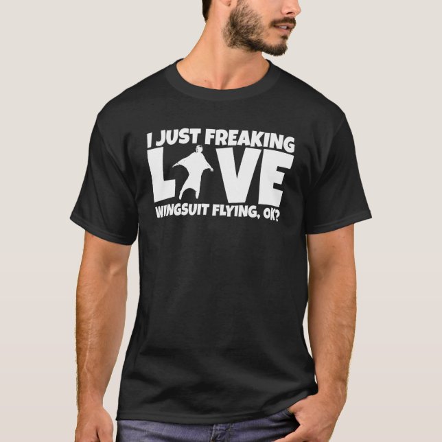 Basejumper Joke Basejump Skydiver Wingsuiting Wing T-Shirt (Front)