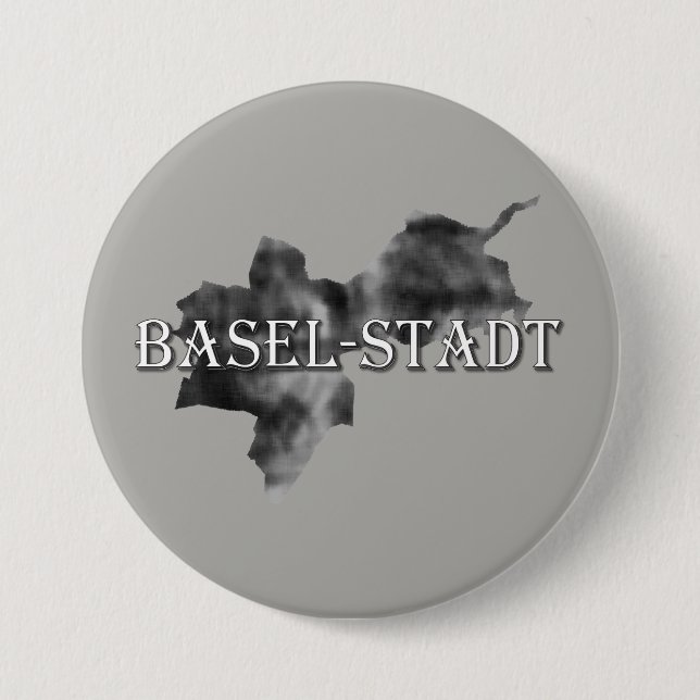 Basel-City 3 Inch Round Button (Front)