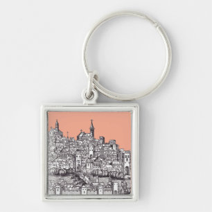 Basel city in northwestern Switzerland Keychain