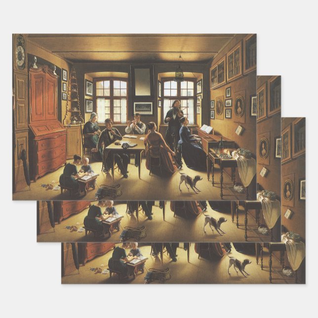 Basel Family Concert by Sebastian Gutzwiller Wrapping Paper Sheet (Set)