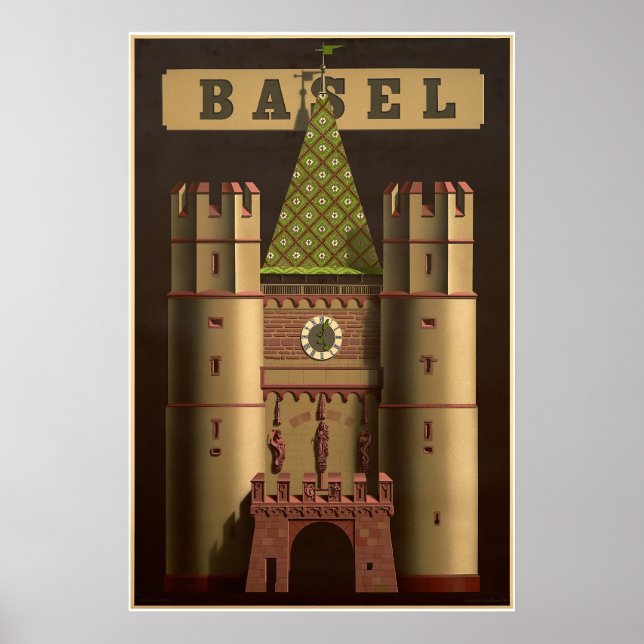 Basel, Suisse,Spalentor,Travel Poster (Front)