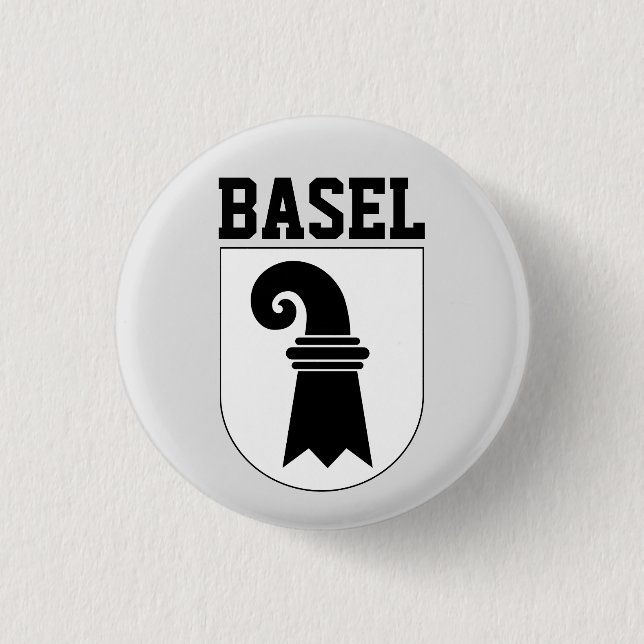 Basel, SWITZERLAND 1 Inch Round Button (Front)