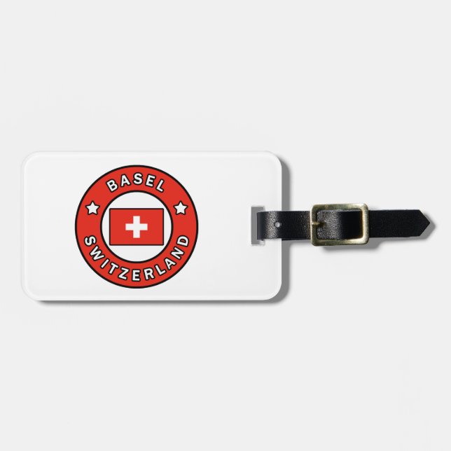 Basel Switzerland Luggage Tag (Front Horizontal)