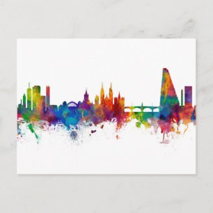 Basel Switzerland Skyline Postcard