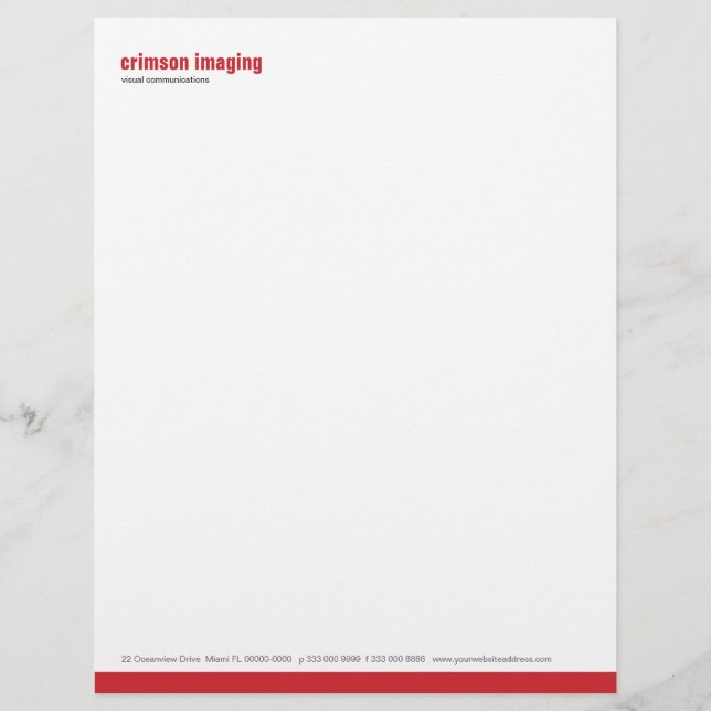 Baseline Panel Crimson Letterhead (Front)