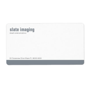 Baseline Panel Gunmetal Shipping Label