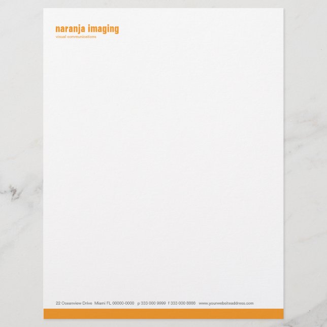 Baseline Panel Orange Letterhead (Front)