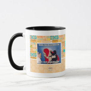 Basement Cat gets coal Mug