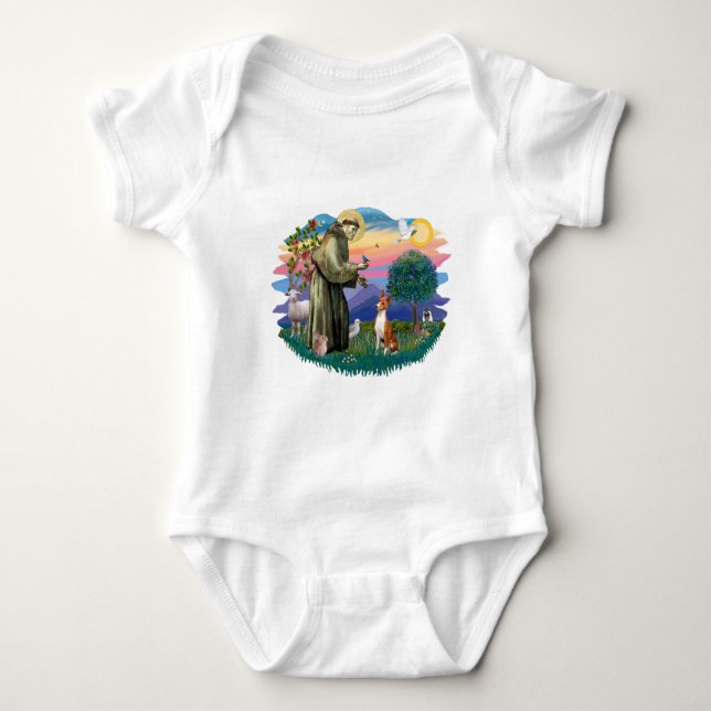 Basenji Baby Bodysuit (Front)