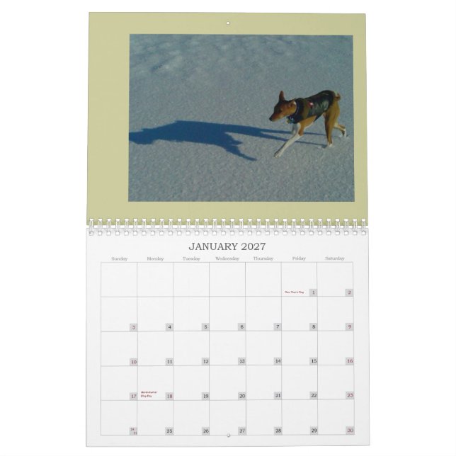 Basenji Calendar 2010 (Jan 2027)