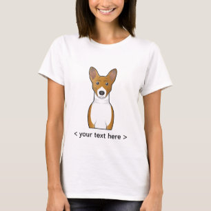 Basenji Cartoon Portrait Personalized T-Shirt
