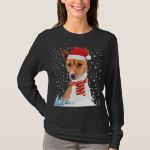 Basenji Chien moche de Noël Sweat de Noël Santa Ha