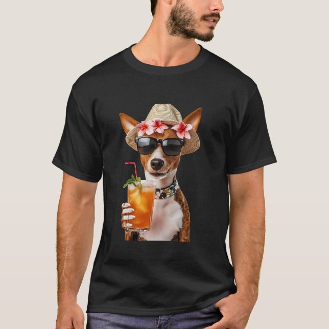 Basenji Cocktail T-Shirt (Front)