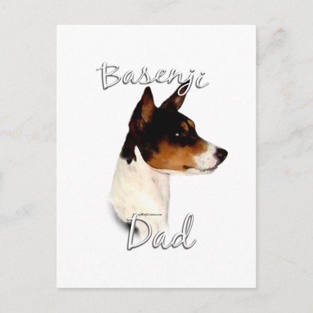 Basenji Dad 2 Postcard (Front)