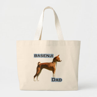 Basenji Dad 4 Large Tote Bag