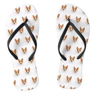 Basenji Dog 3D Inspired Flip Flops
