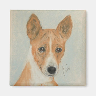 Basenji Dog Art Magnet