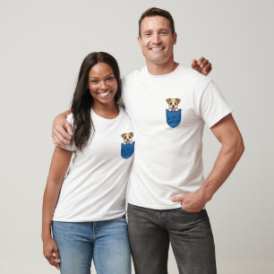 Basenji Dog In The Pocket T-Shirt