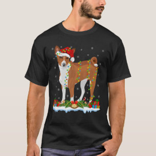 Basenji Dog Lover Family Matching Santa Basenji Ch T-Shirt