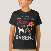 Basenji Dog Pizza lover owner Christmas Birthday G