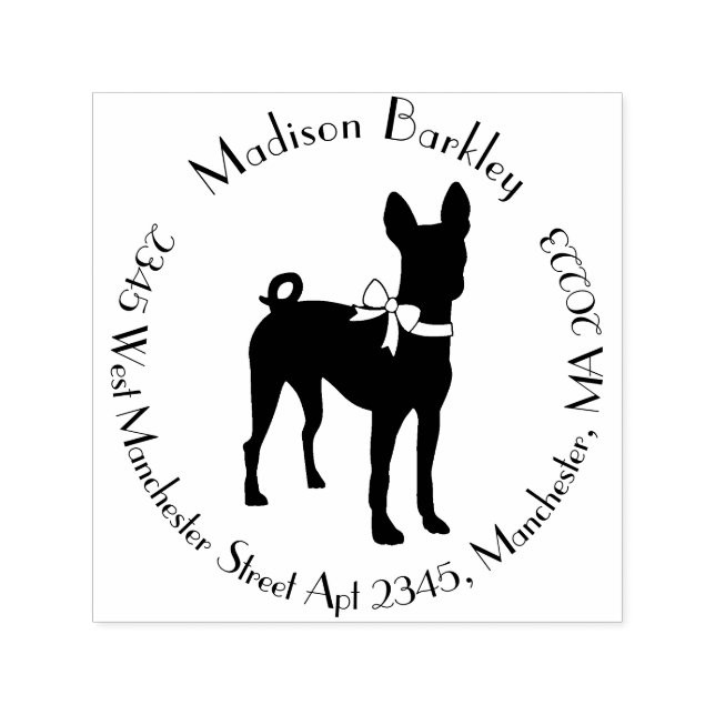 Basenji Dog Puppy Self-inking Stamp (Design)
