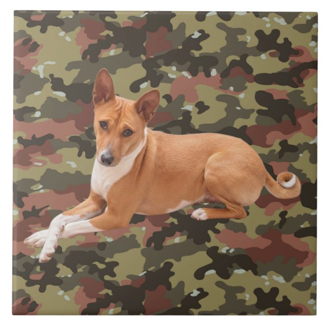 Basenji Dog  Tile (Front)