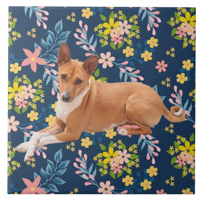 Basenji Dog  Tile (Front)