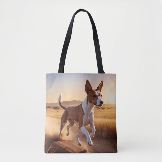 Basenji Elegant Tote Bag (Front)