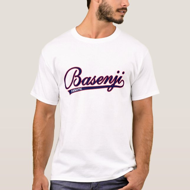 Basenji fanatic script shirt (Front)