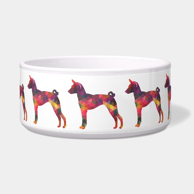 Basenji Geometric Pattern Silhouette Multi (Front)
