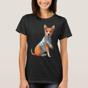 Basenji I Love Mom Tattoo Dog Mother's Day T-Shirt