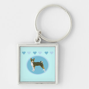 Basenji Keychain