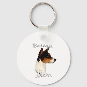 Basenji Mom 2 Keychain