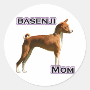 Basenji Mom 4 - Sticker
