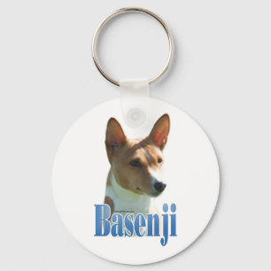 Basenji Name Keychain