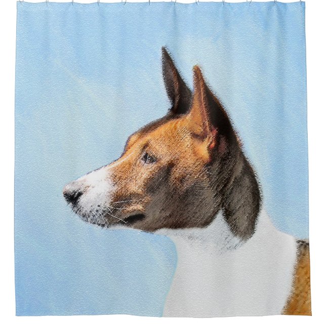 Basenji Painting - Cute Original Art (Front)