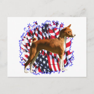 Basenji Patriot Postcard