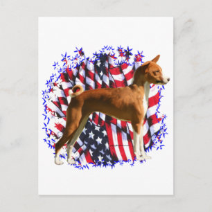 Basenji Patriot Postcard