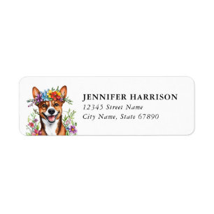 Basenji Return Address Label